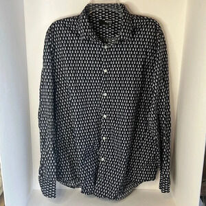 Murano, Mens Size XL, SlimFit, 100 % Cotton, Long Sleeve, Button Up Shirt
